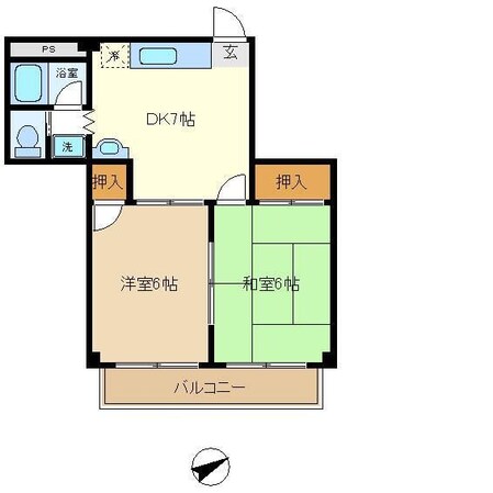 シェモア・モリタの物件間取画像